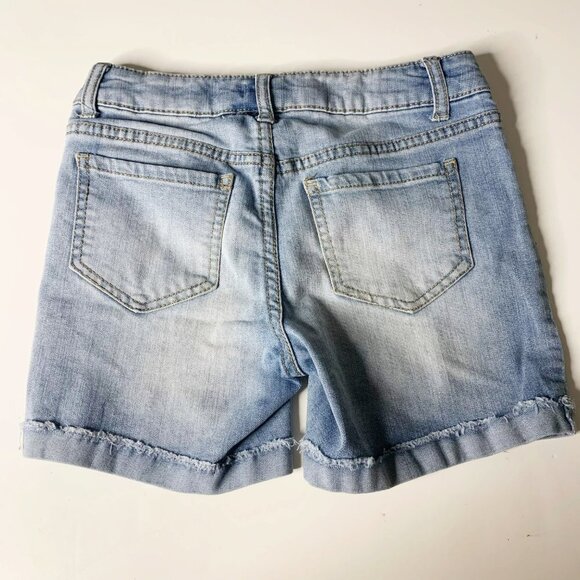 Denim Button Up Mermaids & Shells Denim Shorts - Picture 2 of 6